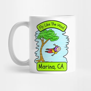 Fly Like The Wind In Marina California Mug